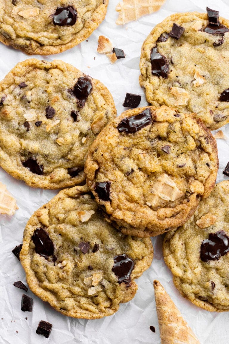 Waffle Cone Chocolate Chip Cookies