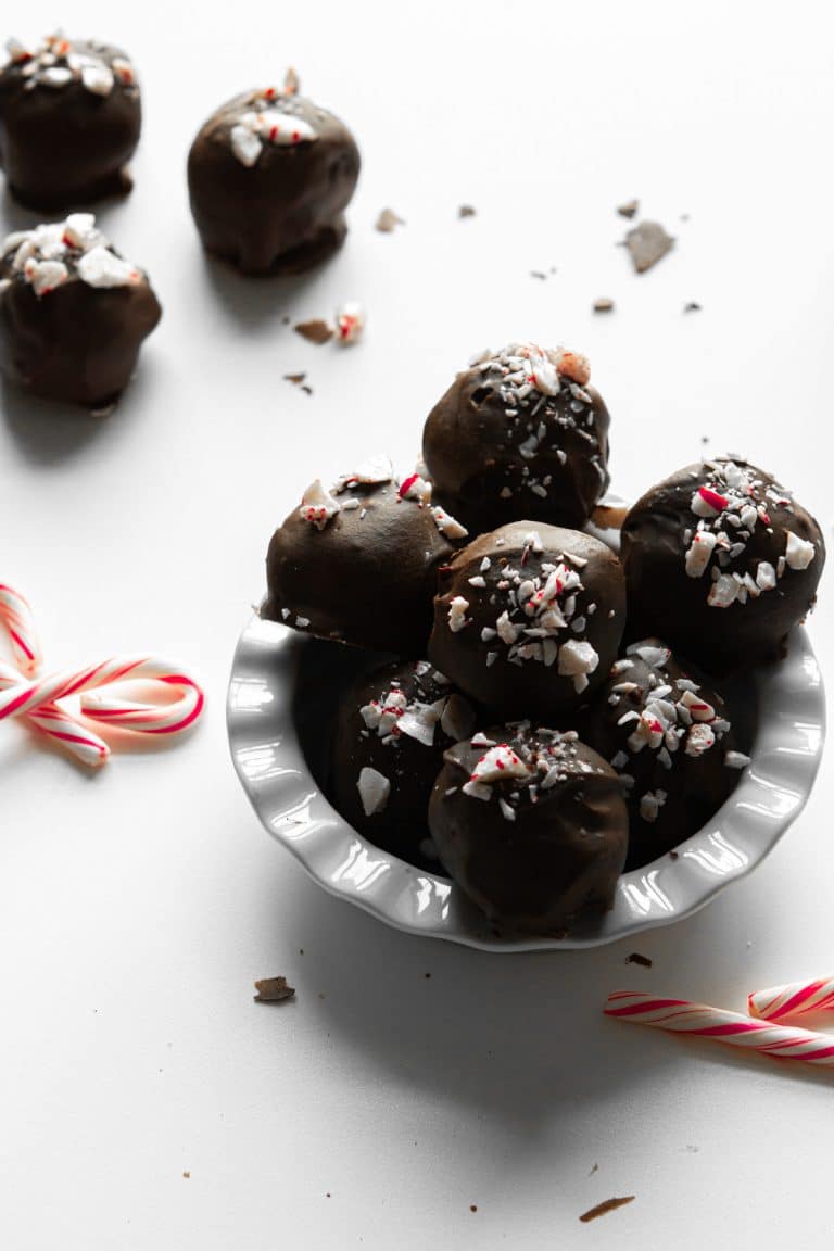 Chocolate Peppermint Cake Truffles