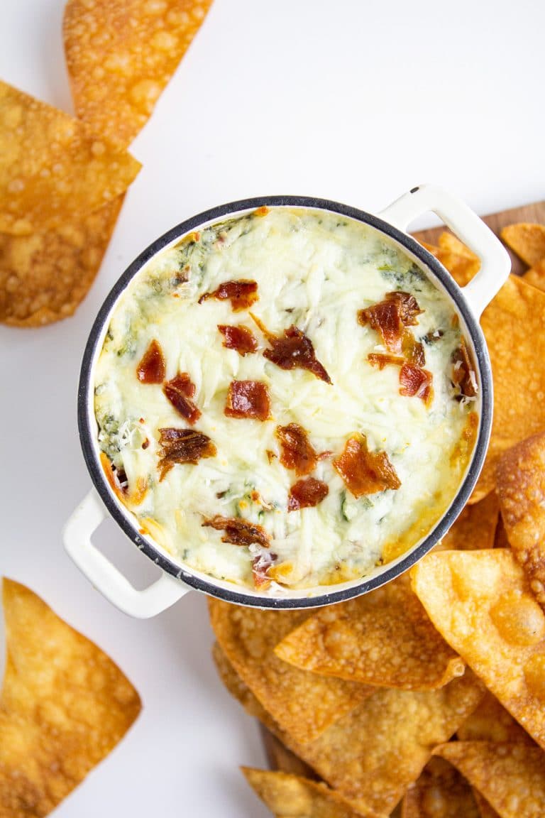 Spinach Bacon Cheese Dip