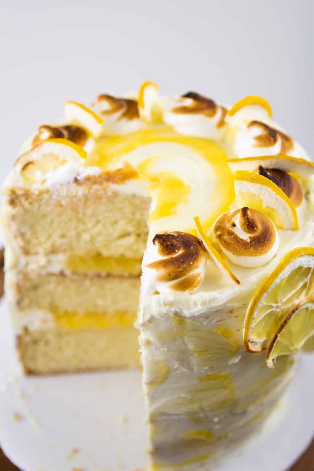 white chocolate lemon cake