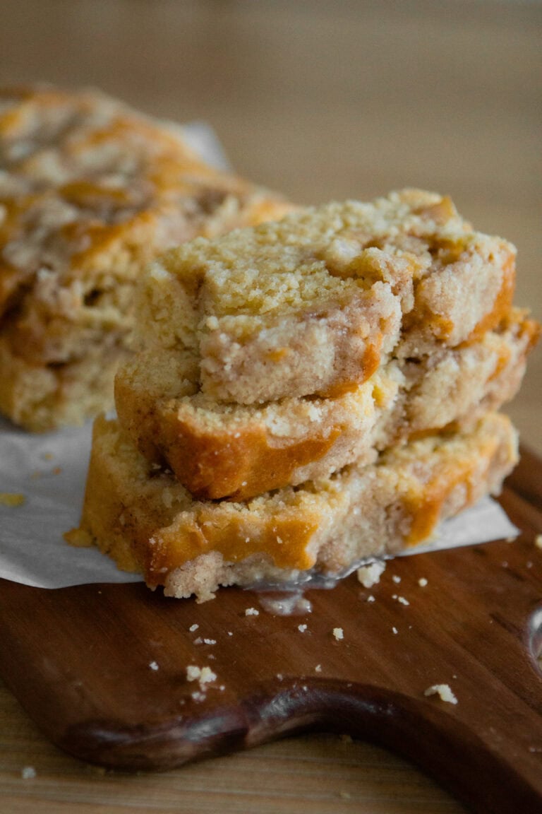Browned Butter Apple Fritter Loaf Cake